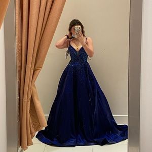 Blue prom/formal/princess dress